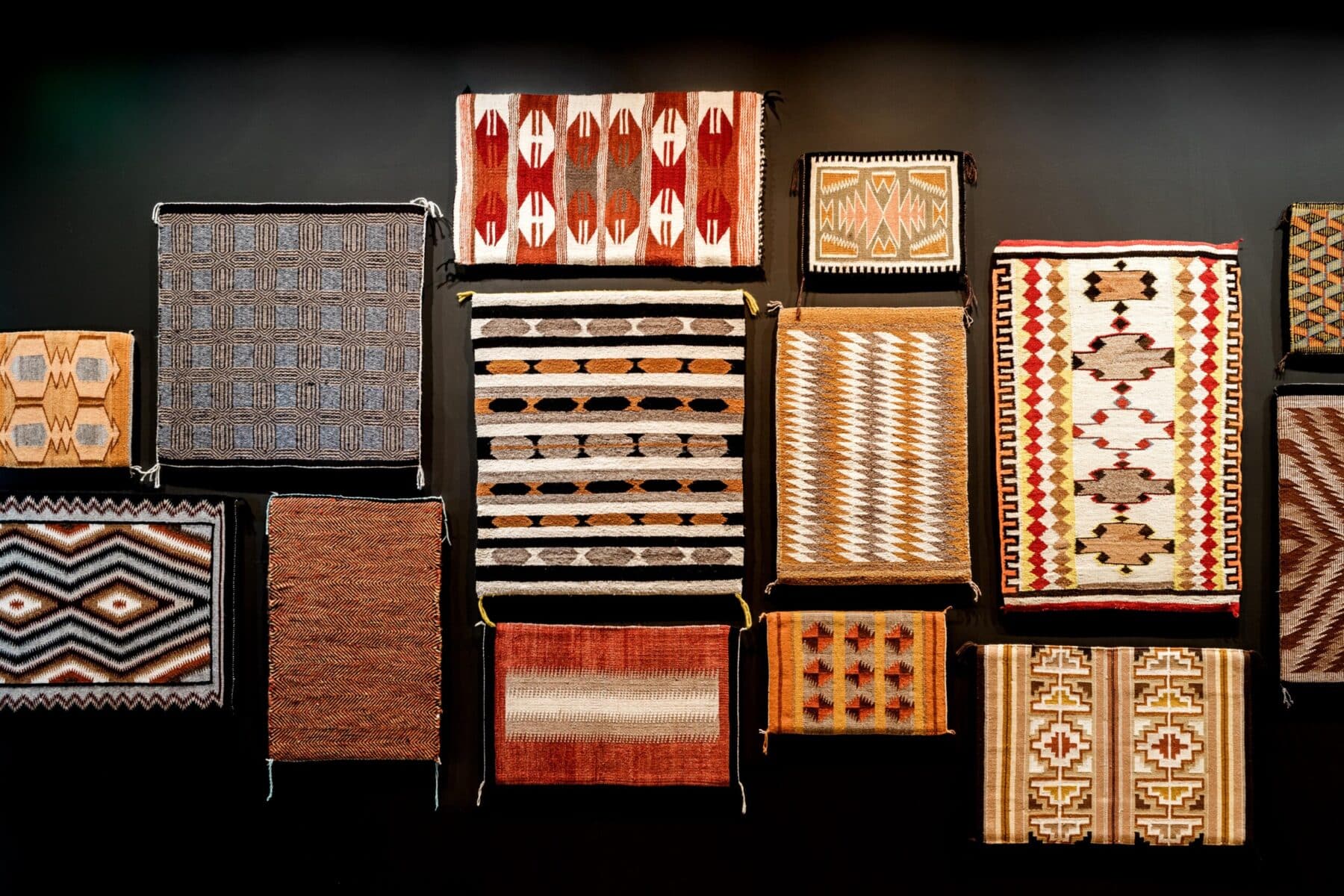 Rug textile gallery wall